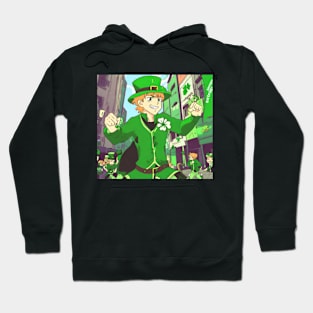 st patricks day anime style Hoodie